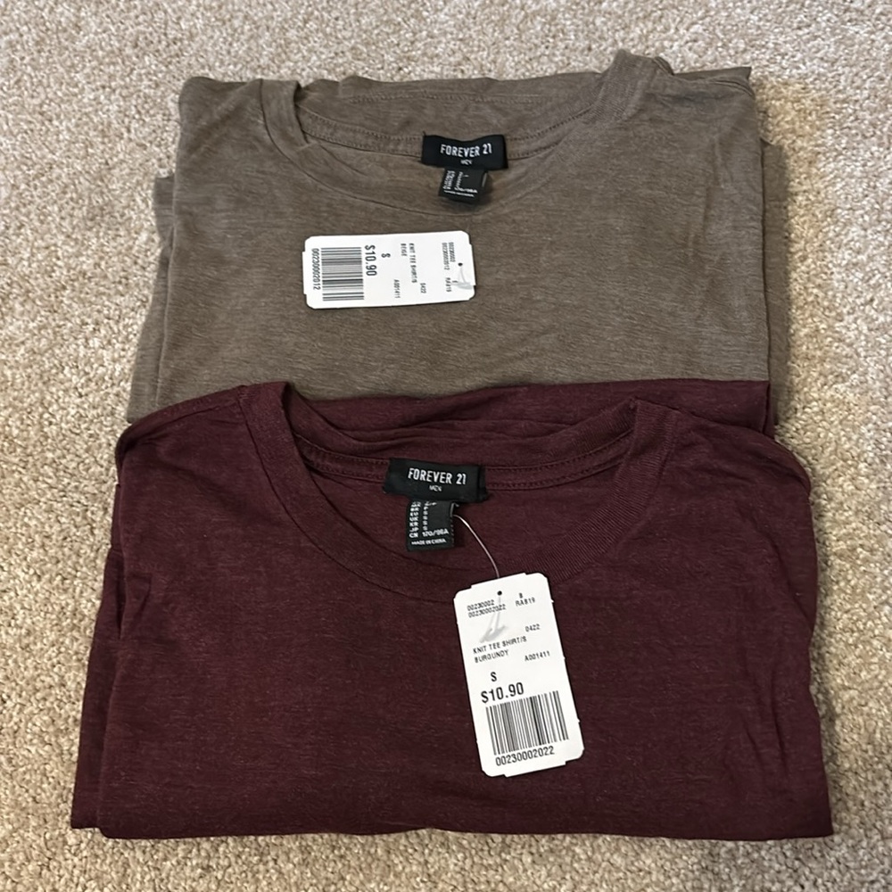 Two Forever 21 Men’s T-Shirts